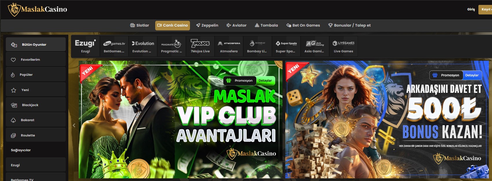 Maslakcasino Casino Oyunu